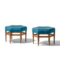 Pair of Hexagonal Stools Heritage, USA