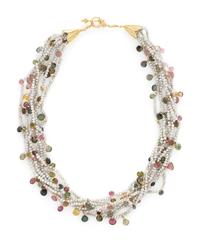 SEED PEARL AND TOURMALINE TORSADE