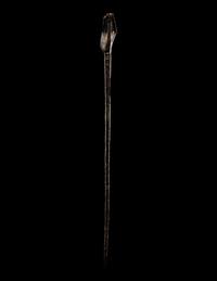 A Roman Bronze Asparagus and a Roman Bronze Hand Pin