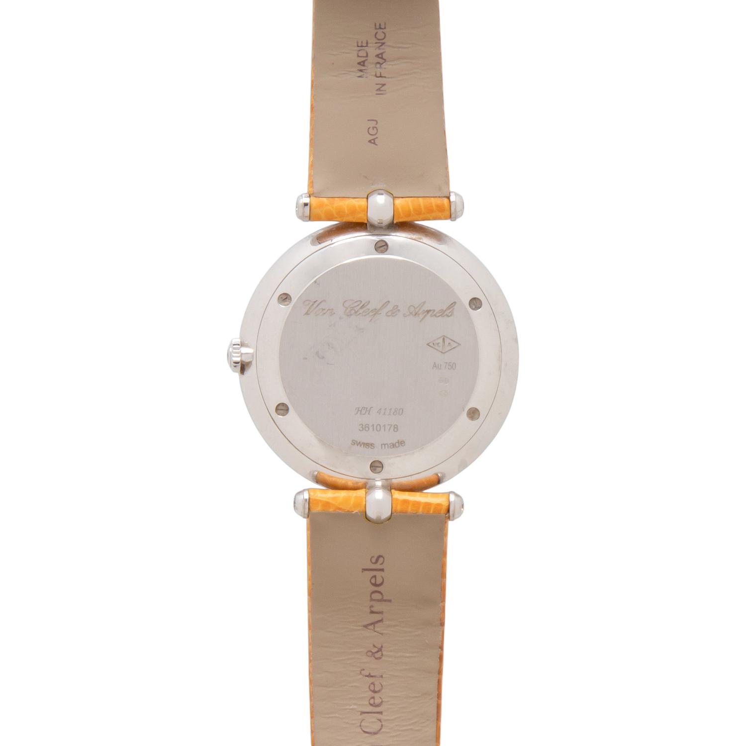 VAN CLEEF AND ARPELS, WHITE GOLD AND DIAMOND 'PIERRE ARPELS' WATCH