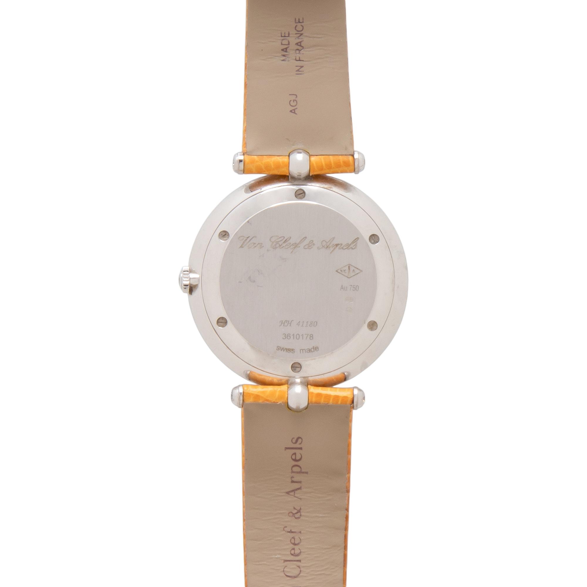 VAN CLEEF AND ARPELS, WHITE GOLD AND DIAMOND 'PIERRE ARPELS' WATCH