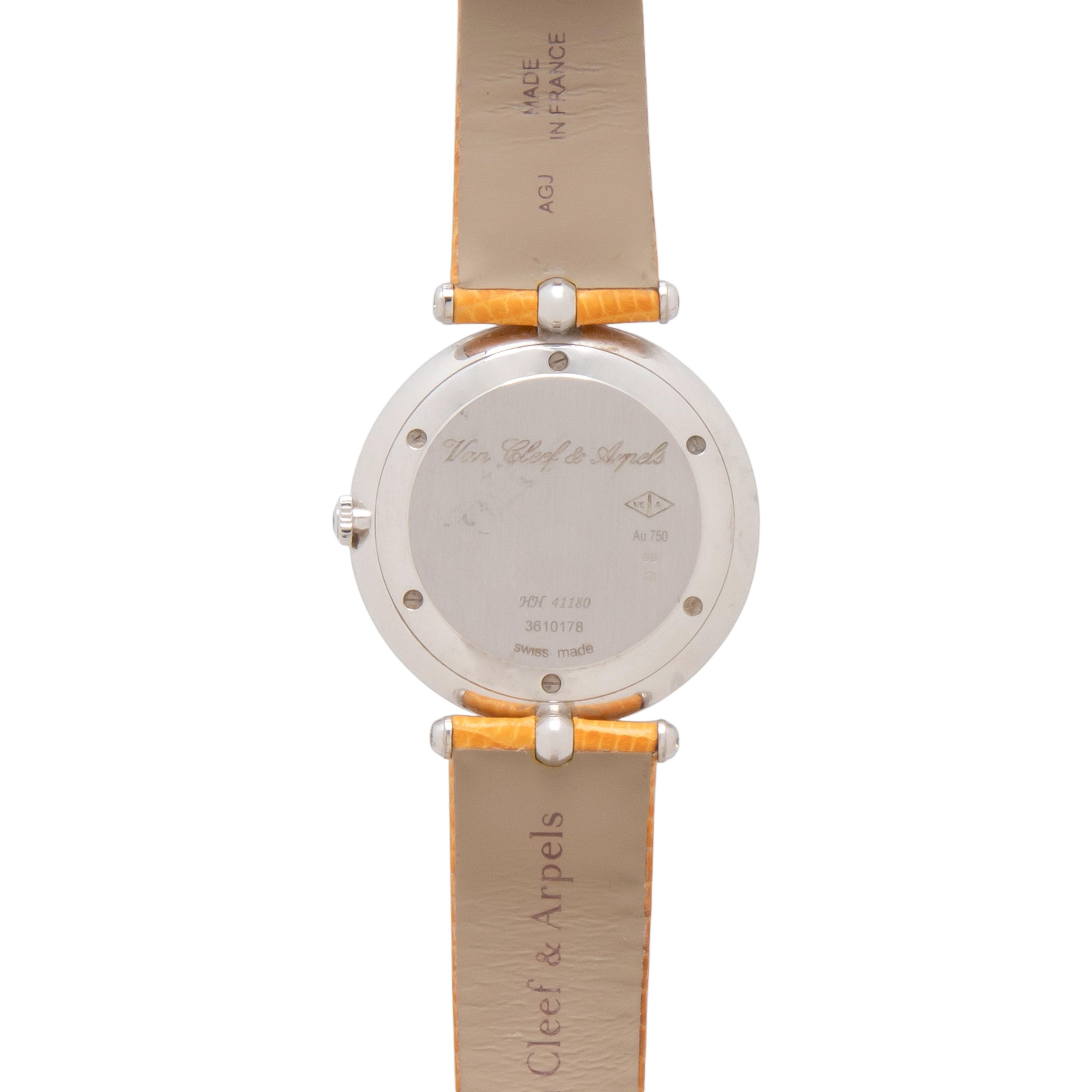VAN CLEEF AND ARPELS, WHITE GOLD AND DIAMOND 'PIERRE ARPELS' WATCH