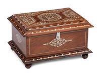 A Portuguese Inlaid Table Casket