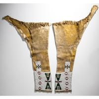 Plains Beaded Hide Leggings
