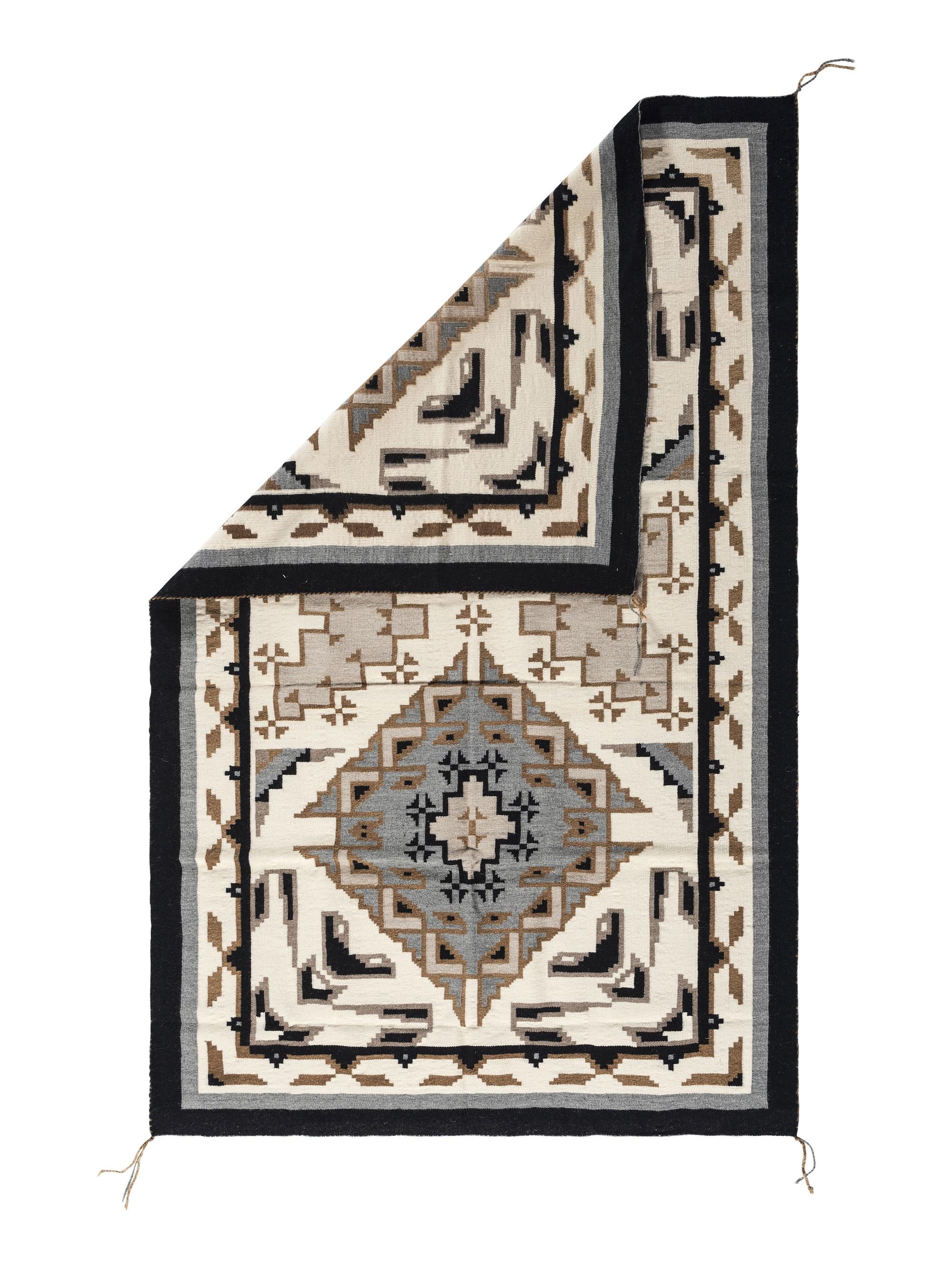 Navajo Two Grey Hills Weaving / Rug