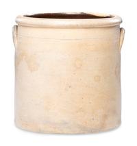 An Amphlett and Udell Three-Gallon Stoneware Crock