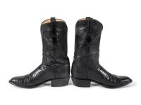 Lucchese Black Lizard Boots