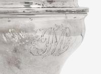 A silver covered sugar bowl, Samuel Richards, Jr. (c. 1765-1827), Philadelphia, PA, circa 1795