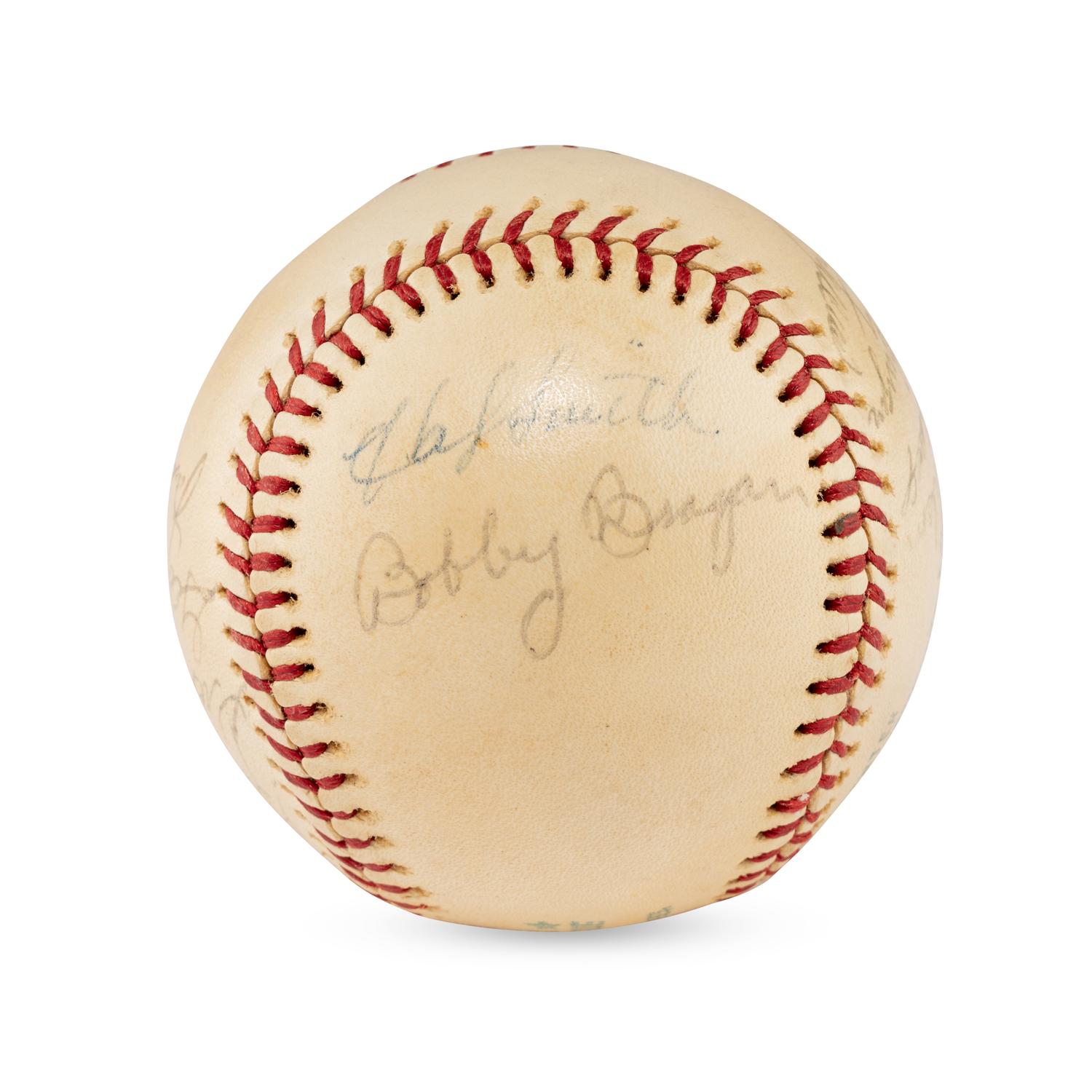 A 1961 Pittsburgh Pirates Reunion Team Signed Autograph Baseball Featuring Lloyd Waner (Beckett Authentication Services)