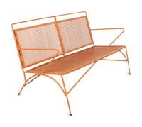 A Modernist Painted Steel Garden Bench