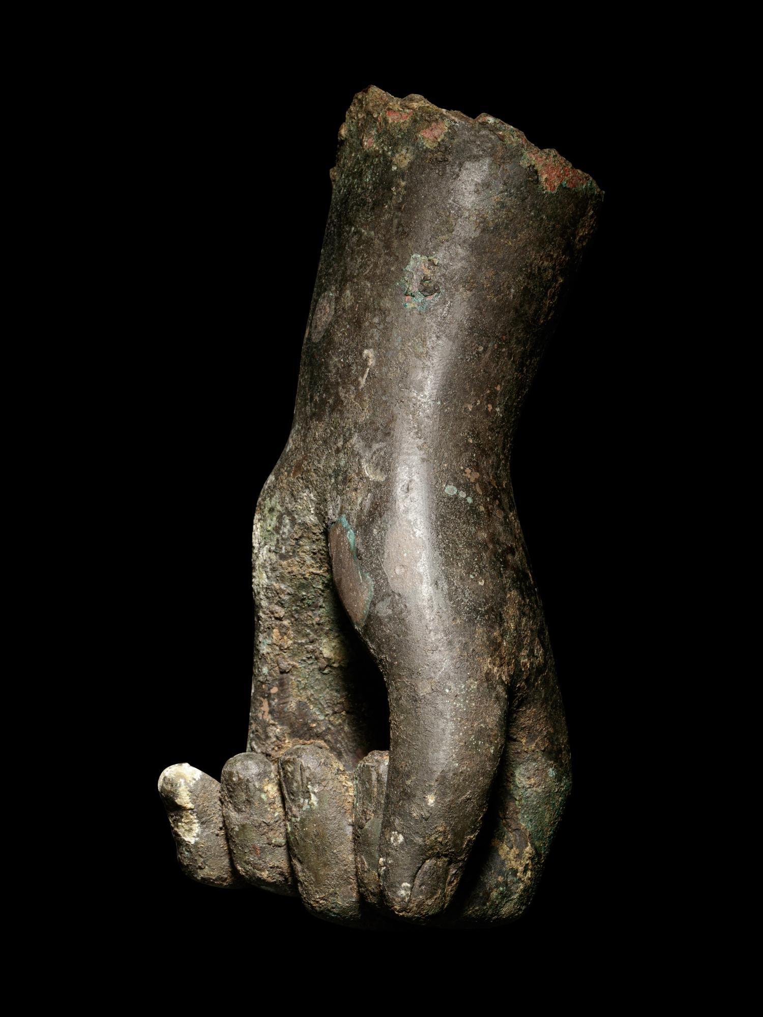 A Roman Bronze Left Hand