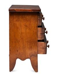 A Federal Mahogany Miniature Chest of Drawers