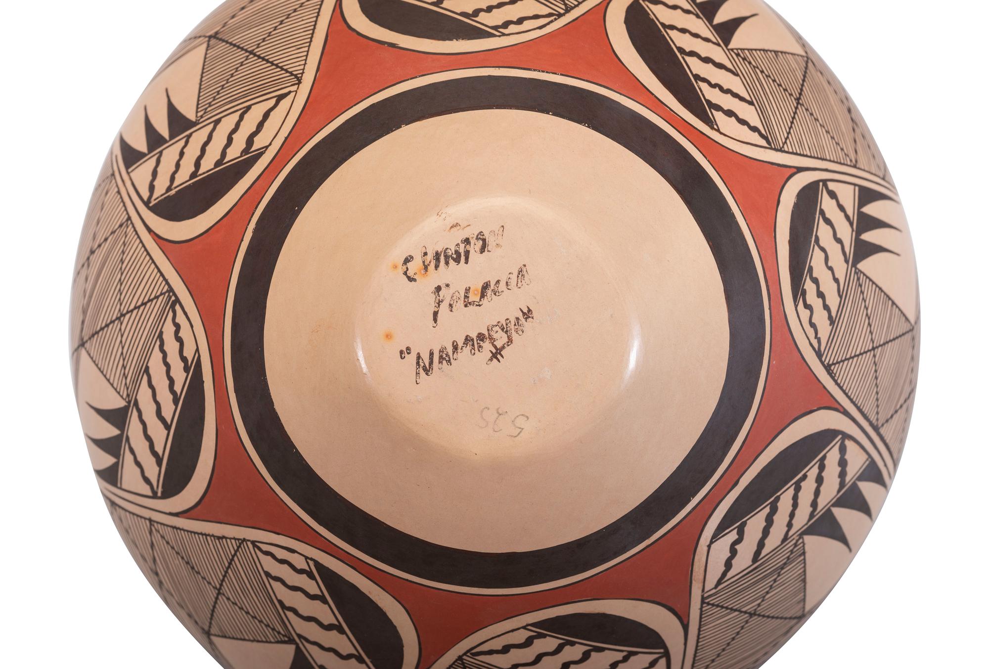 Polychrome Pottery Jar, with Migration Pattern