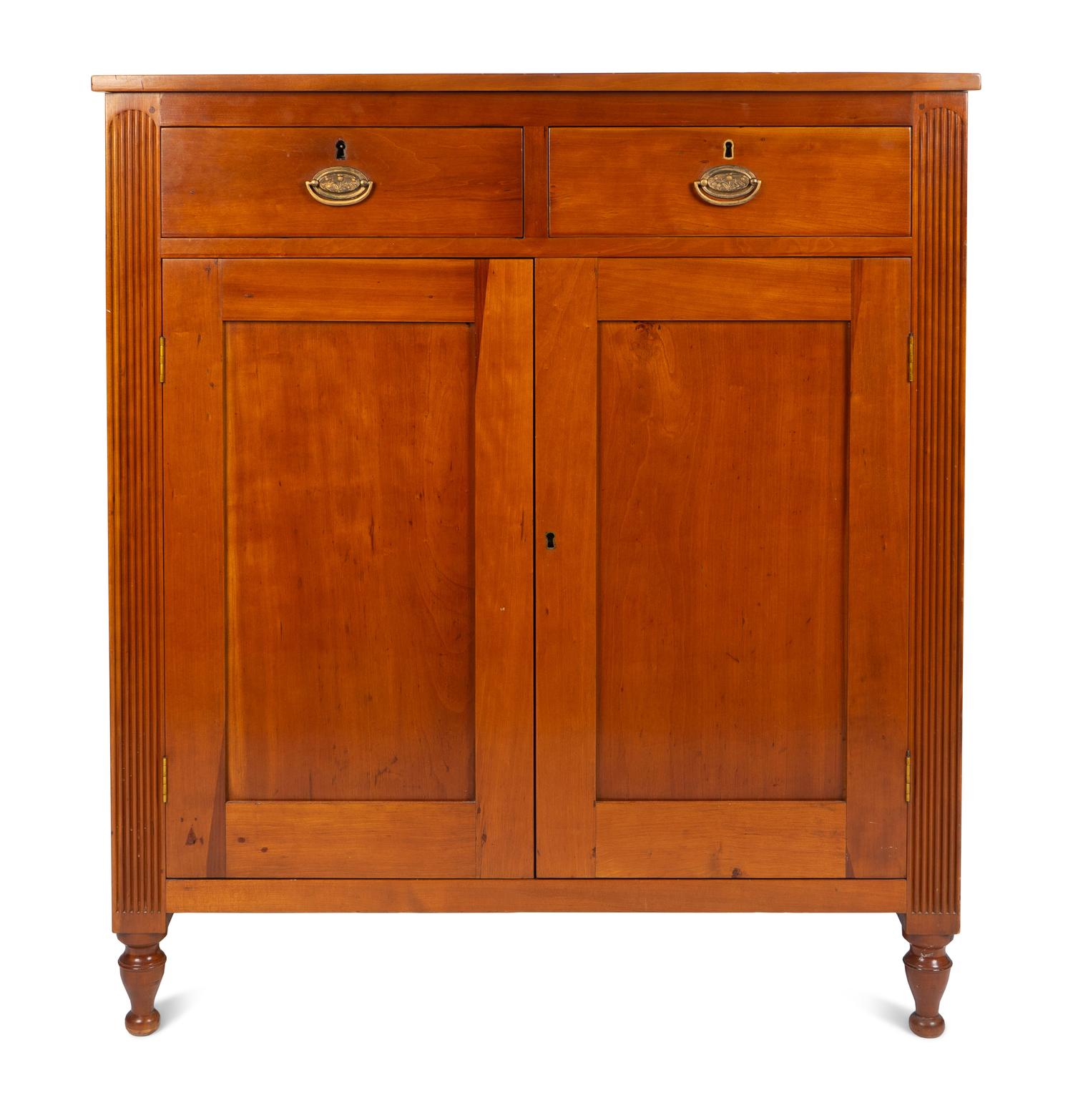 A Federal Style Cherrywood Cabinet
