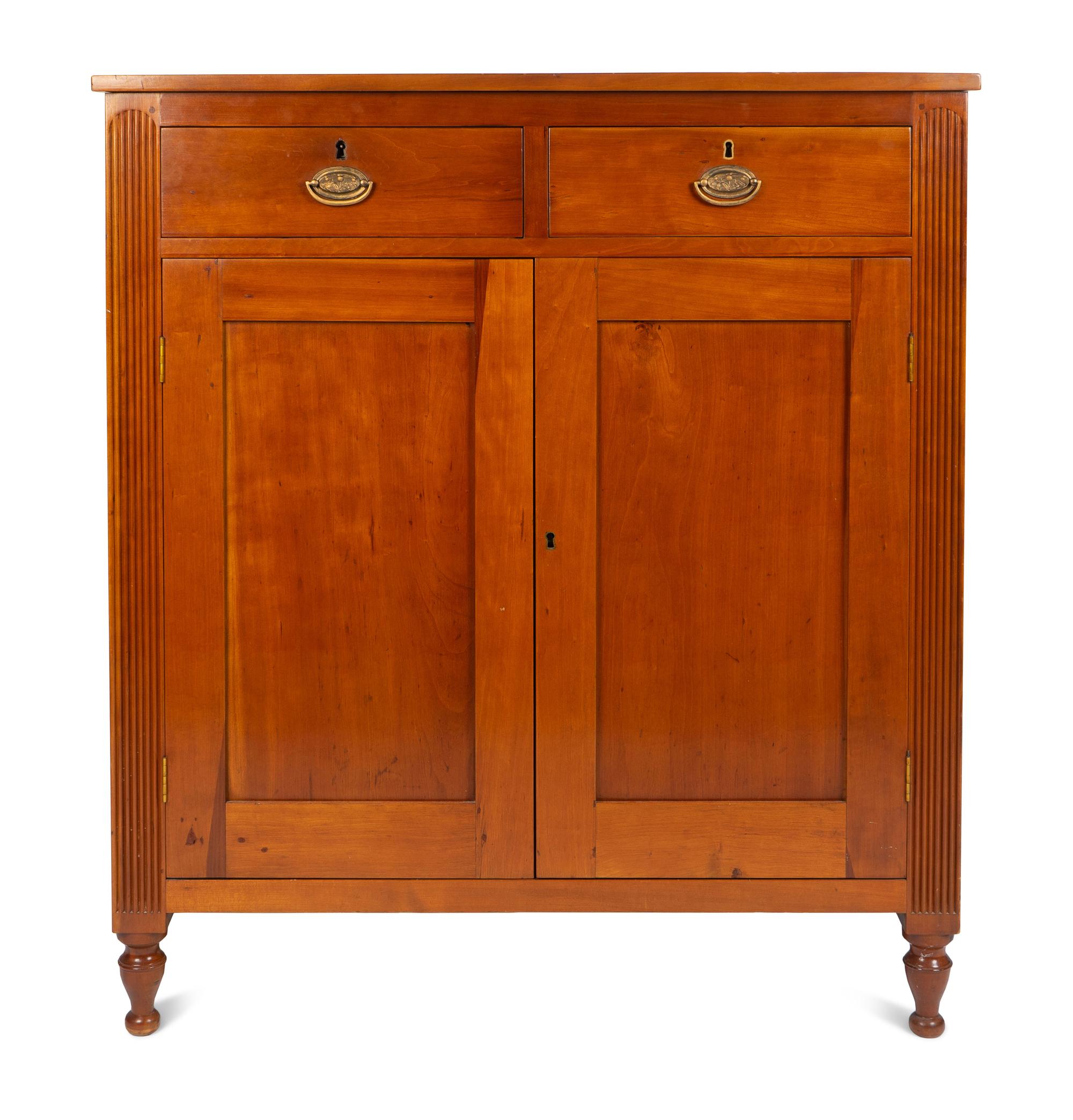 A Federal Style Cherrywood Cabinet