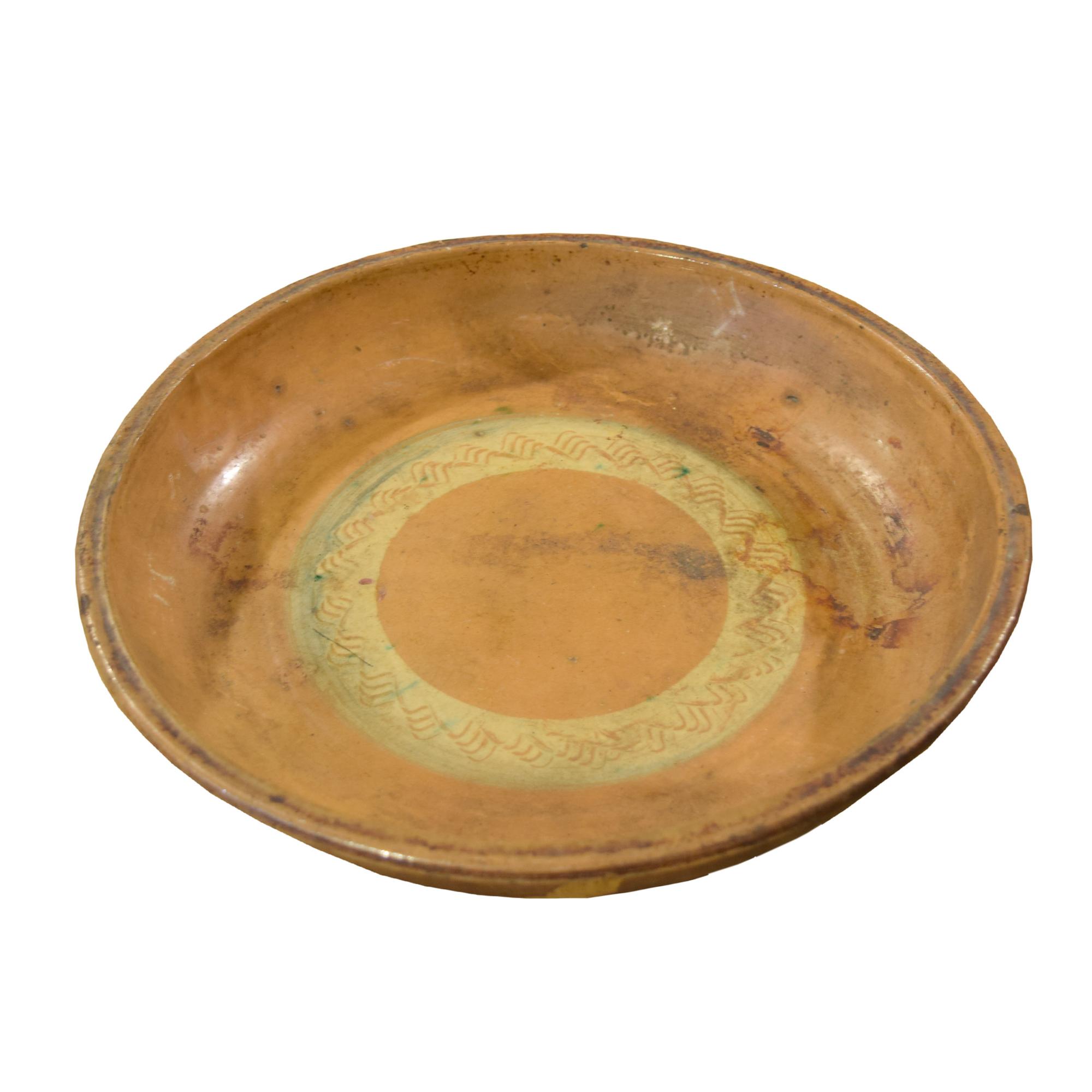 A Ceramic Footed Bowl 14" W x 14" D x 4.5" H — Germany, Late 19th Century