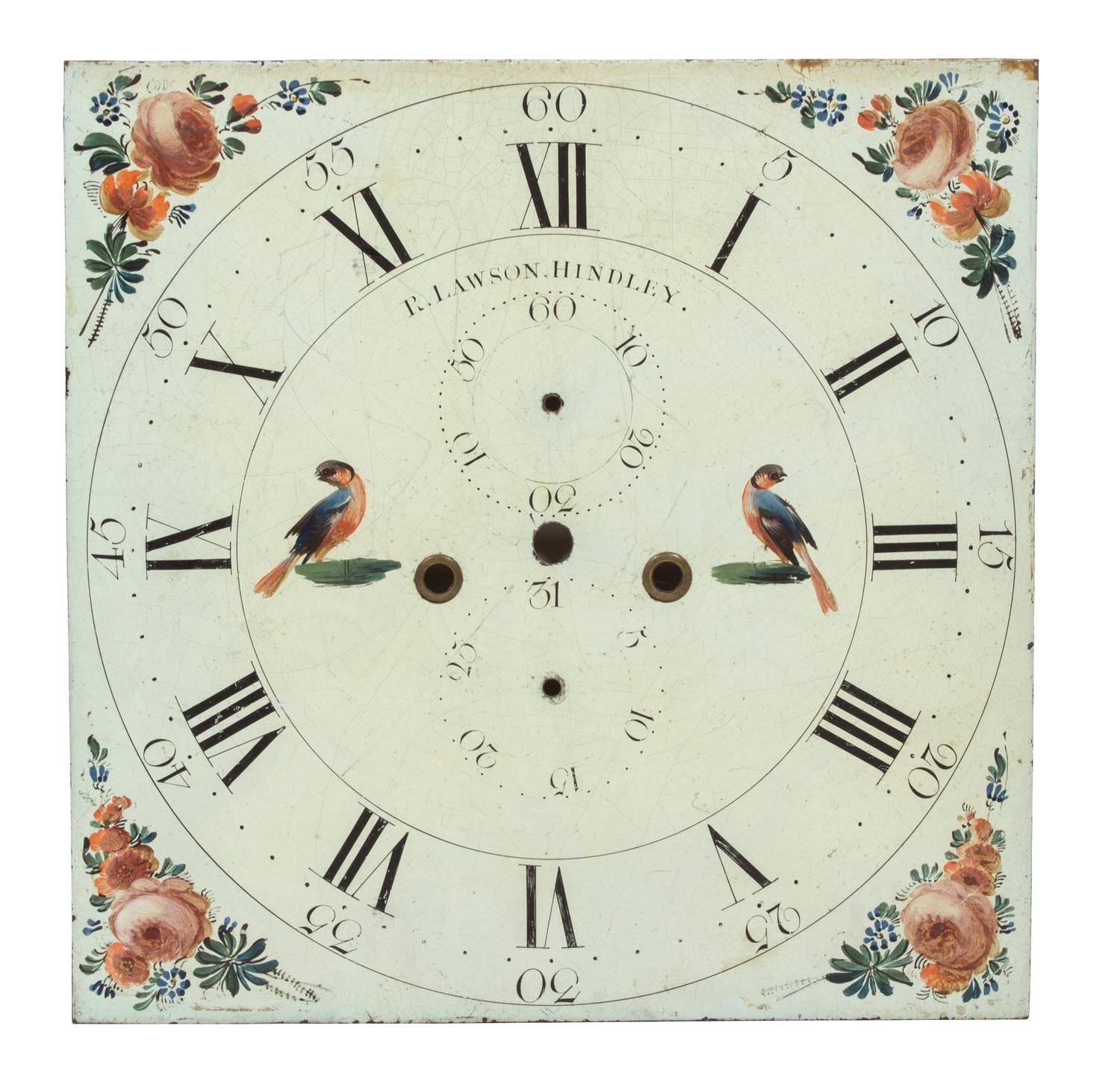 A Group of English Painted Clock Faces Height of tallest 20 1/8 inches. — 19TH CENTURY