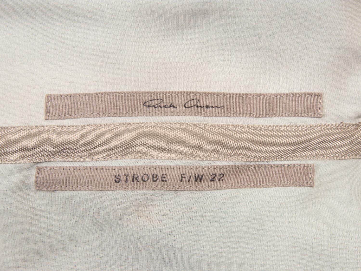 RICK OWENS, DRAPED VELVET DRESS