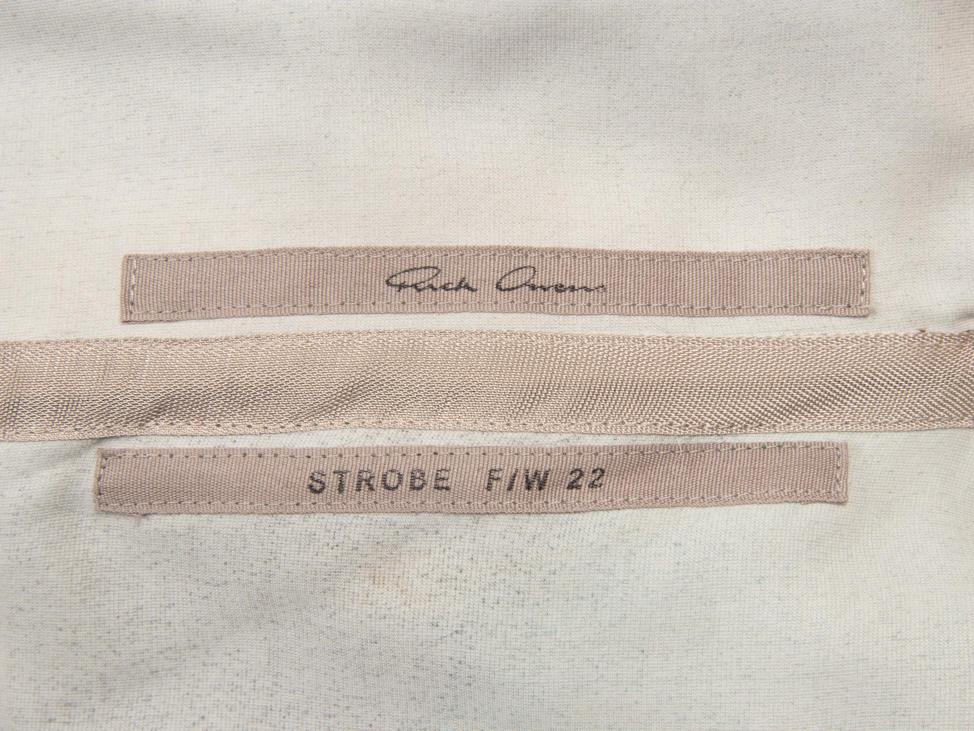 RICK OWENS, DRAPED VELVET DRESS