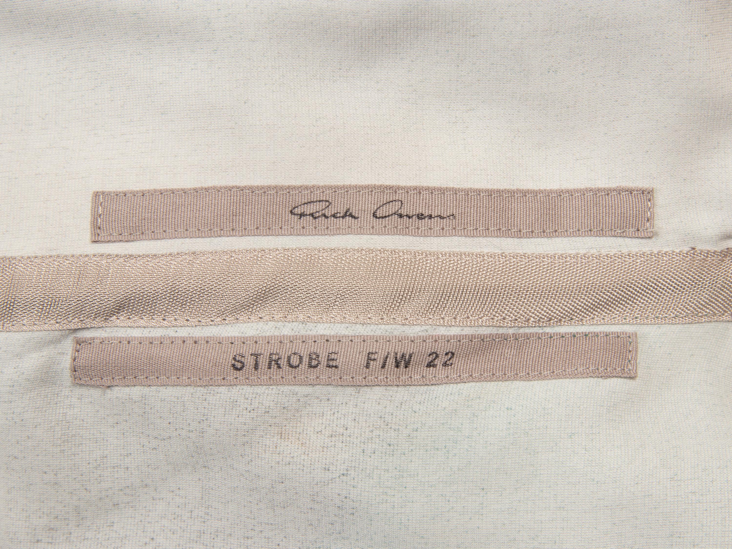 RICK OWENS, DRAPED VELVET DRESS