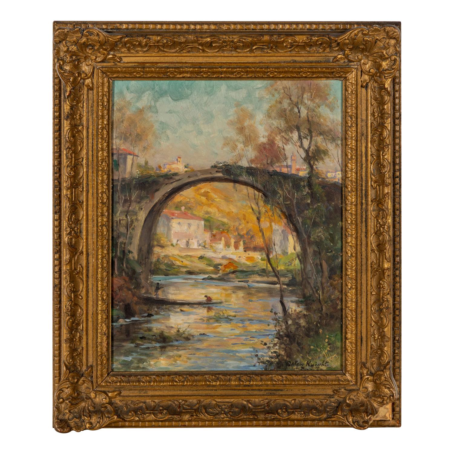 Louis Aston Knight (American, 1873–1948) — Roman Bridge, Florence