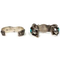 Navajo Silver and Turquoise Cuff Watch Bands
