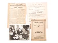 [SOCIALISM] -- [COMMUNISM]. Ephemera from early-20th century far left and progressive politics.