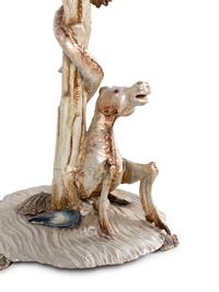 A Painted and Parcel-Gilt "Grotto" Table