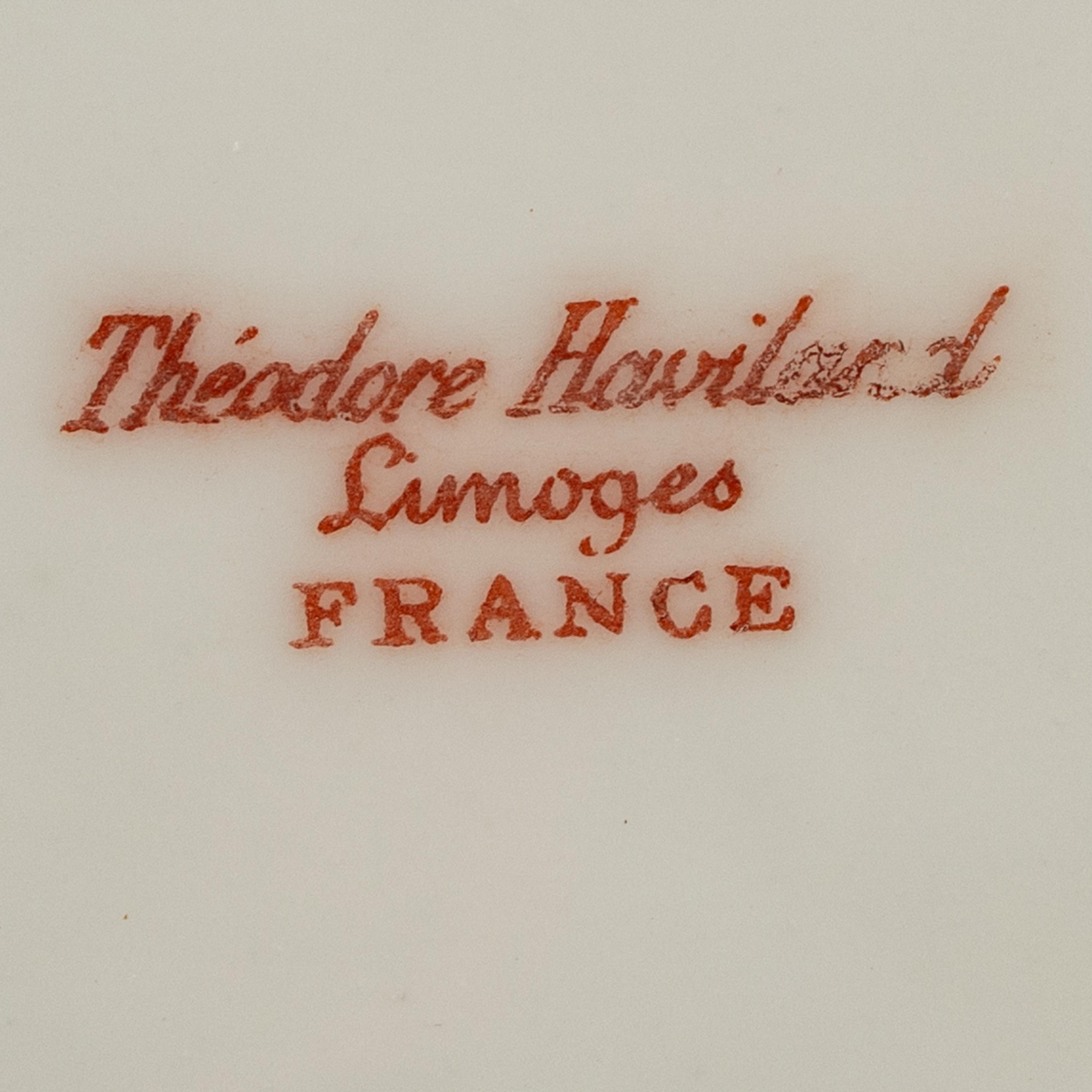 A Havilland-Limoges Porcelain Dessert Service