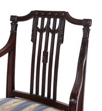 A George III Carved Mahogany Armchair