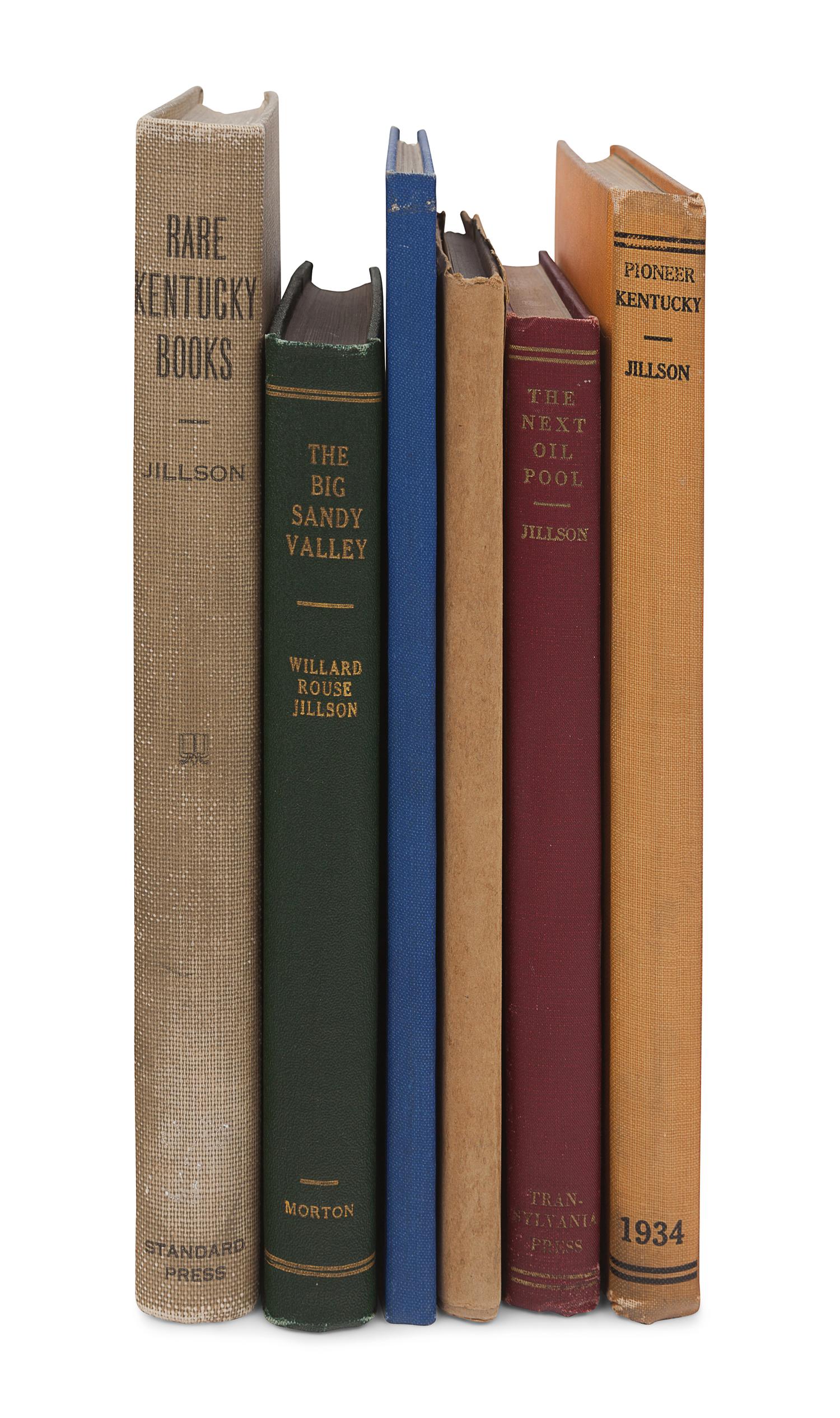 [KENTUCKY -- BIBLIOGRAPHY]. JILLSON, Willard Rouse (1890-1975). A group of six reference works on Kentucky, comprising: