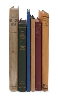 [KENTUCKY -- BIBLIOGRAPHY]. JILLSON, Willard Rouse (1890-1975). A group of six reference works on Kentucky, comprising: