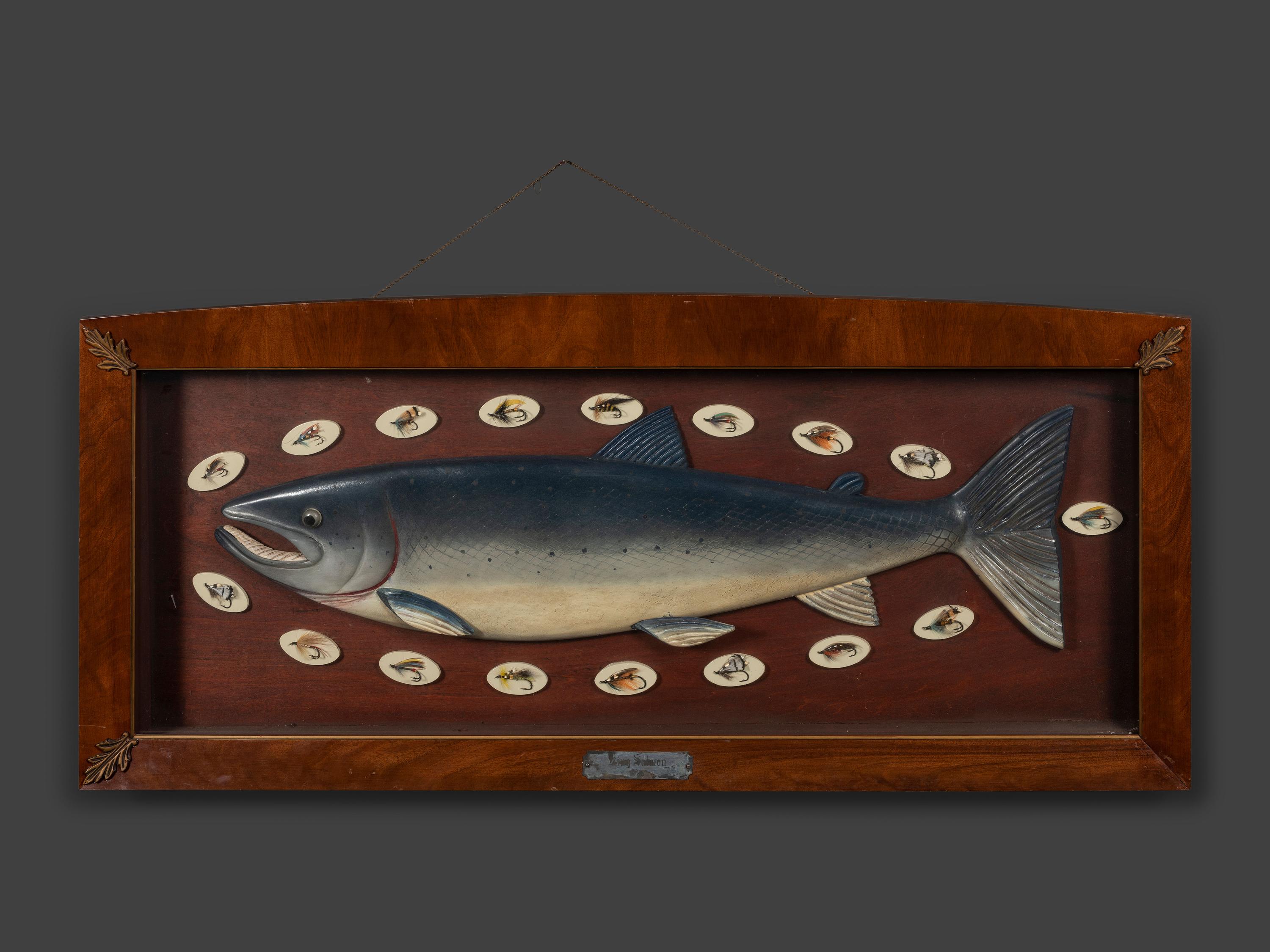 A Folk Art Fishing Lure Display