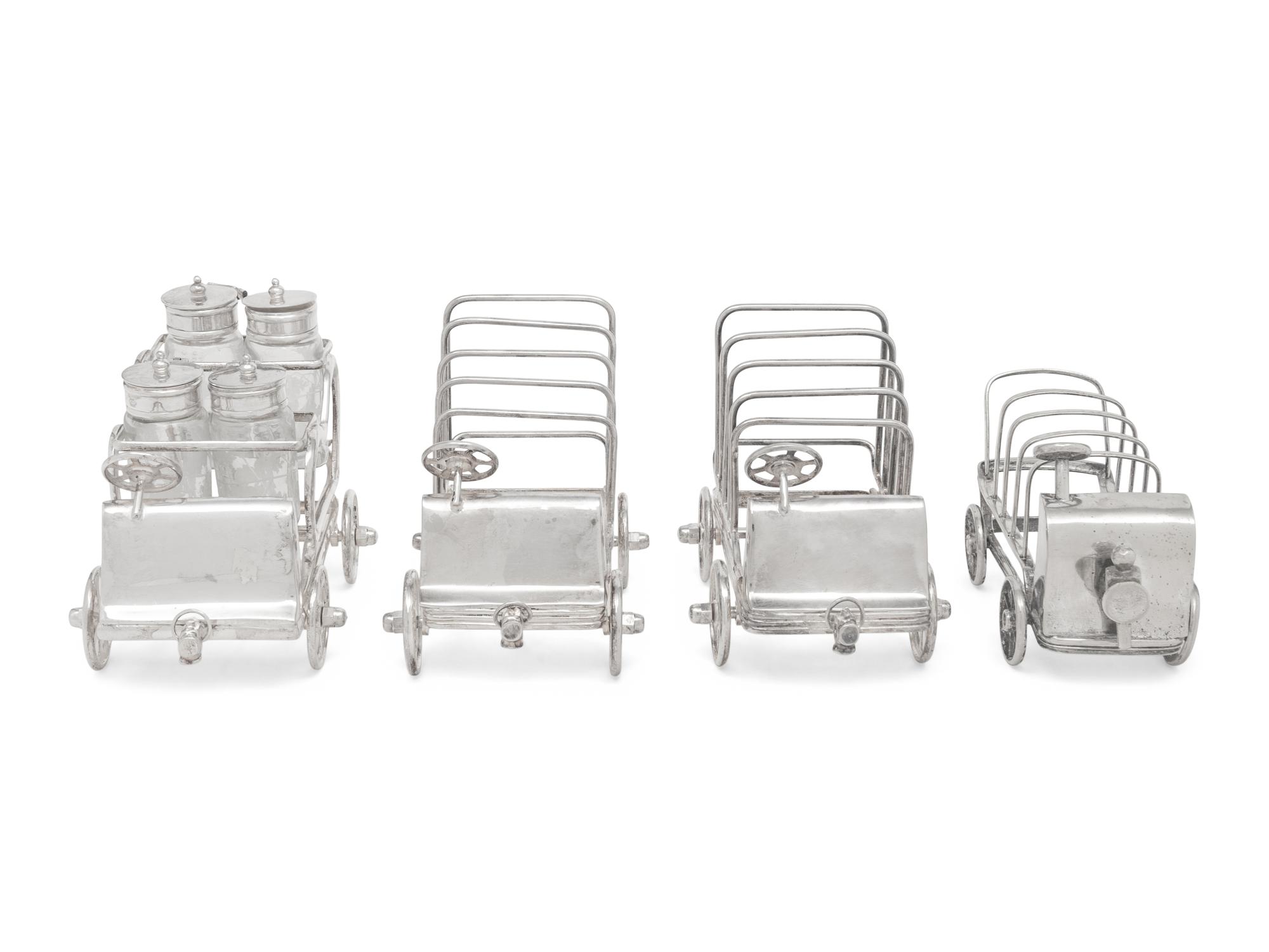 Four Whimsical Car-Form Table Articles