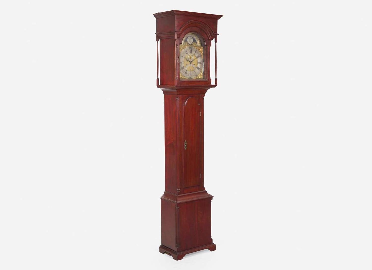 A fine and rare Chippendale walnut tall case clock, David Rittenhouse (1732-1796), Norriton Township, Montgomery County, PA, circa 1765
