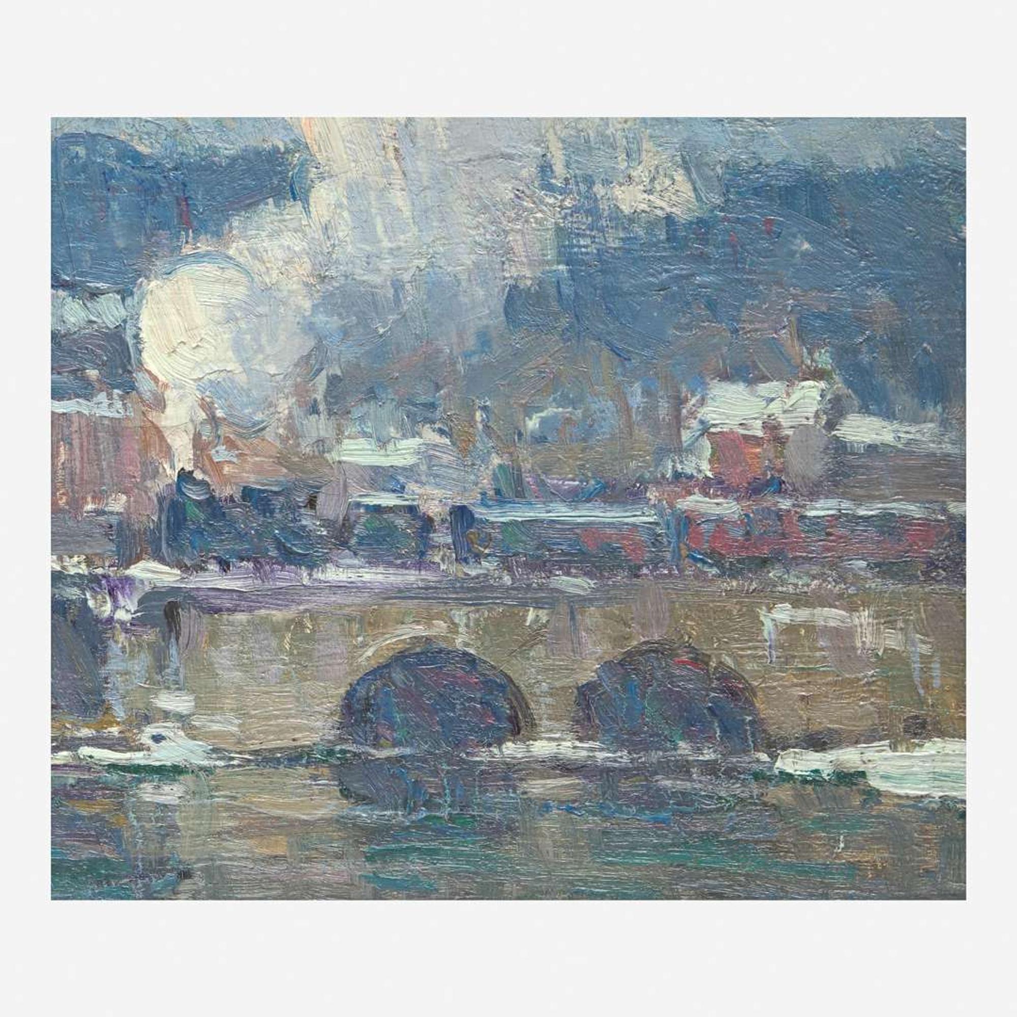 John Fulton Folinsbee (American, 1892-1972) Jersey Village, Winter