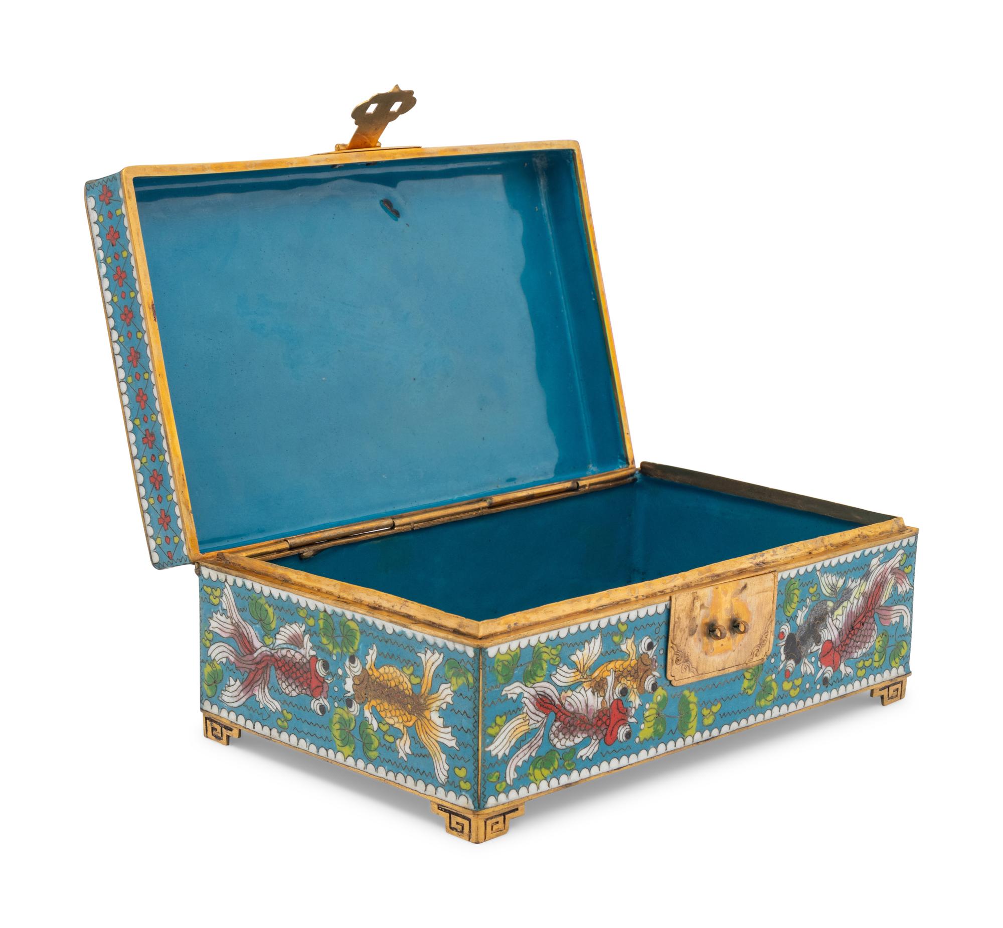 A Chinese Cloisonné Table Casket