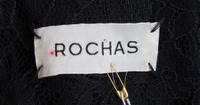 A Rochas Black Tiered Coat, Size 44.