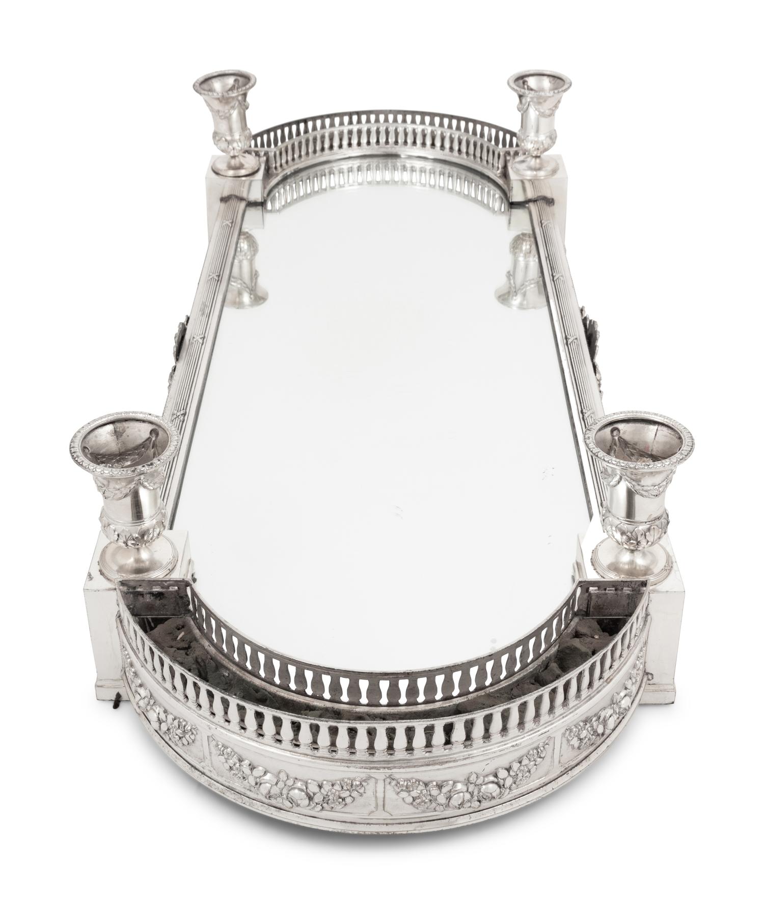 A Continental Silver-Plate Table Plateau