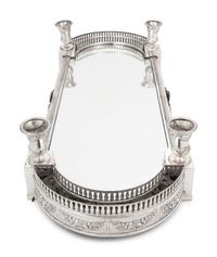 A Continental Silver-Plate Table Plateau