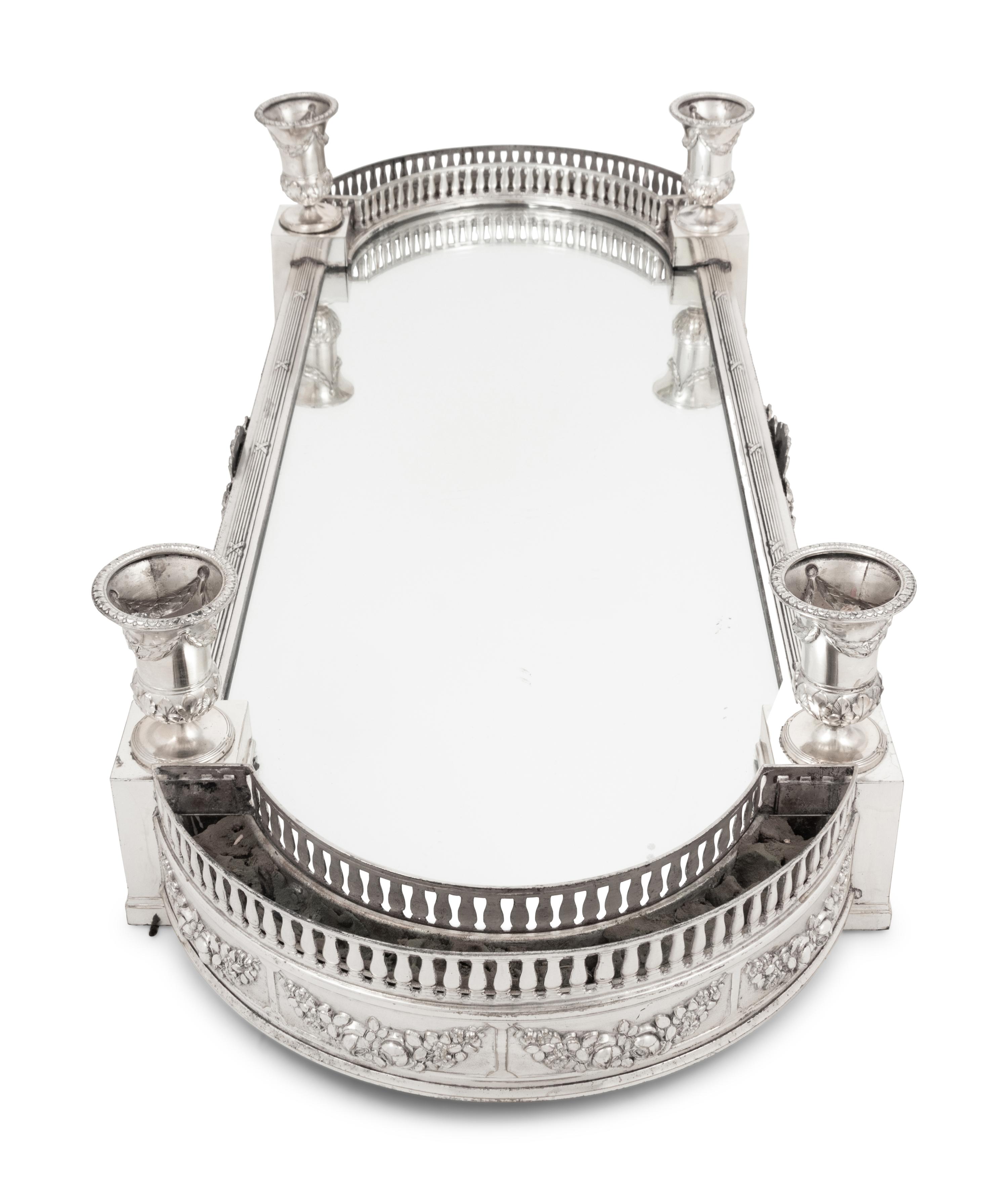 A Continental Silver-Plate Table Plateau