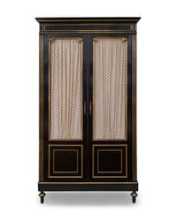 A Regency Style Ebonized and Gilt Metal Mounted Cabinet — 20TH CENTURY