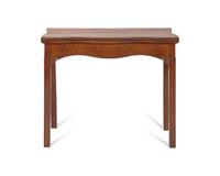 A Chippendale Serpentine Carved Mahogany Card Table