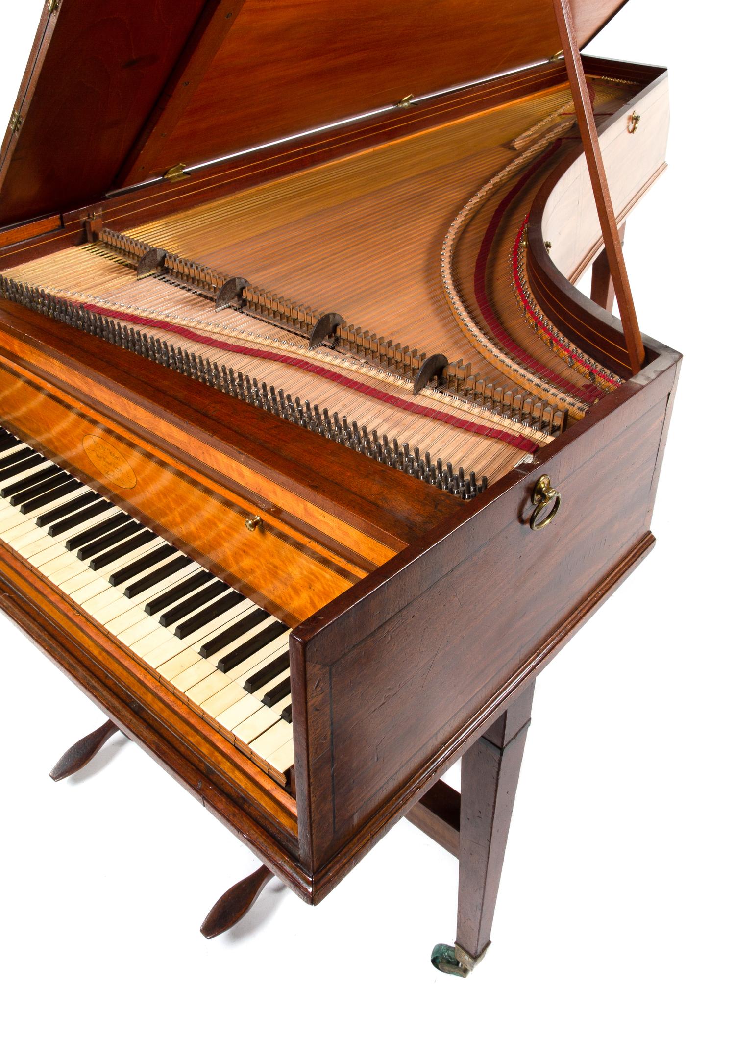 A Continental Mahogany Pianoforte Width of case 42 1/2 inches. — CIRCA 1800