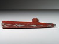 Sioux Quilled Pipe Stem, with Catlinite Bowl