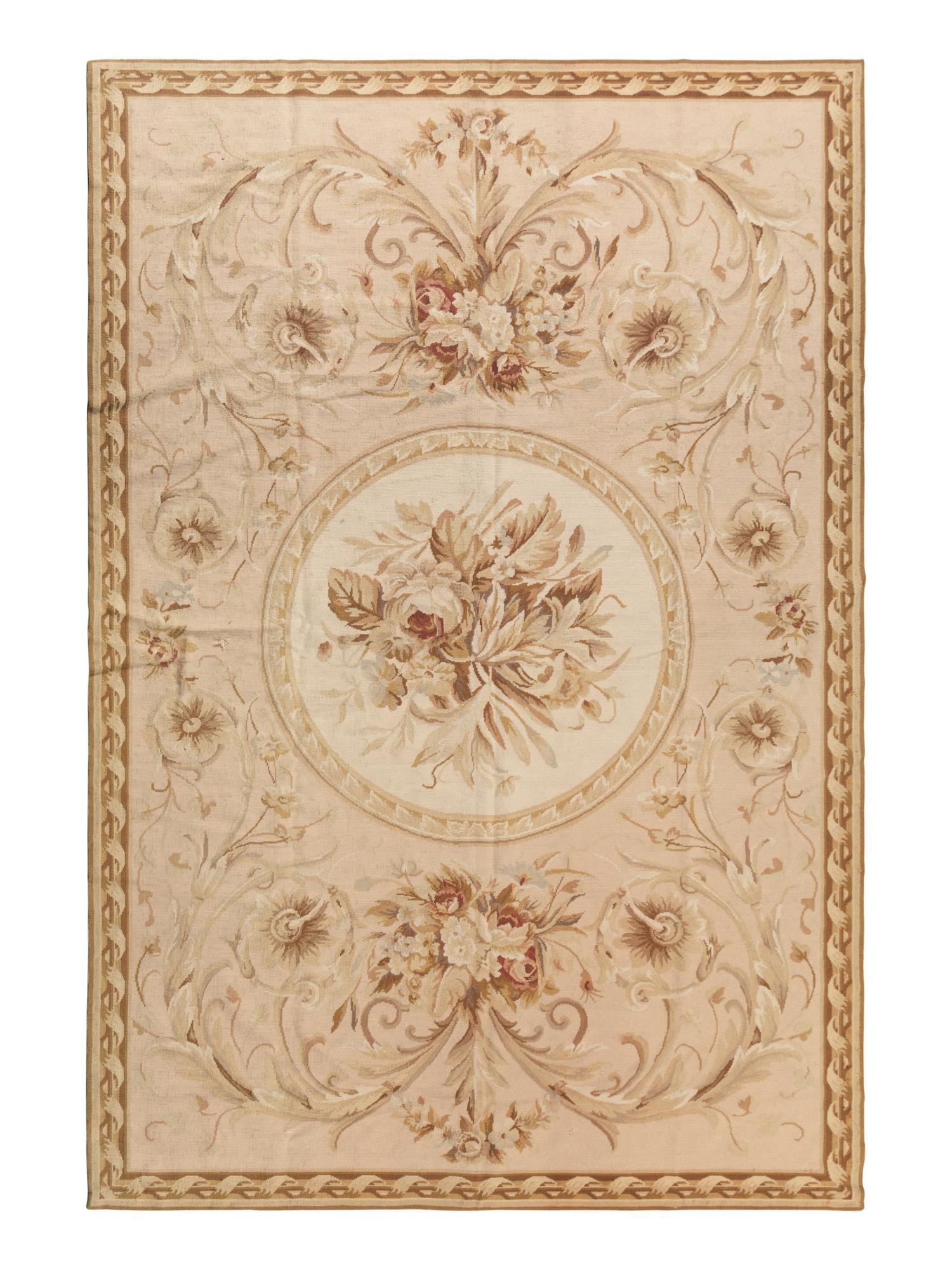 An Aubusson Style Wool Rug