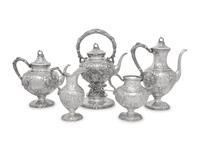 An American Silver Five-Piece Tea and Coffee Service