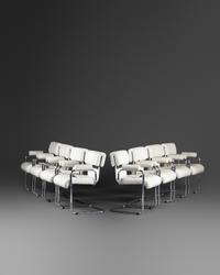 Set of Eight Dining Chairs, c. 1975, Mariani, Italy