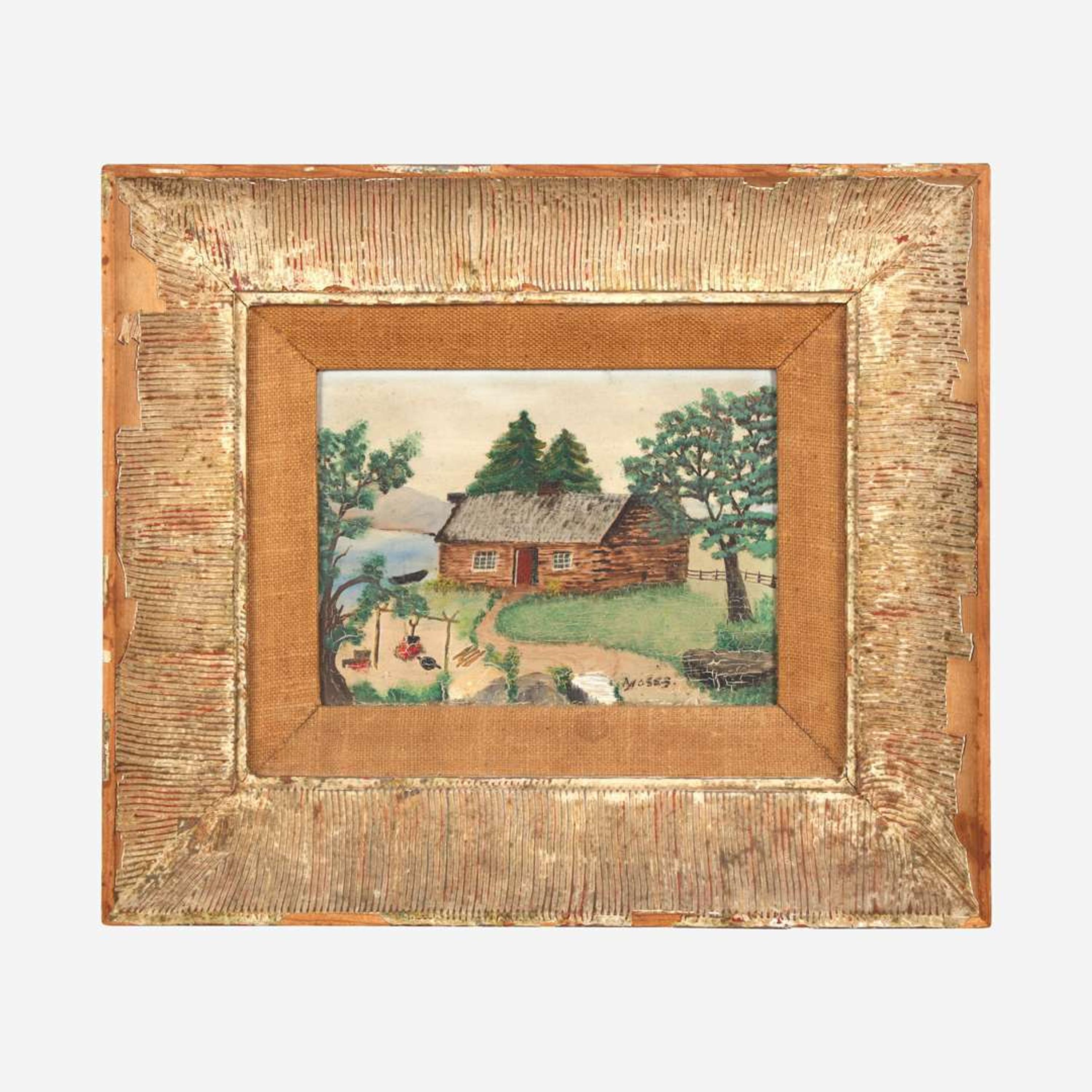 Grandma Moses (American, 1860-1961) At the Camp