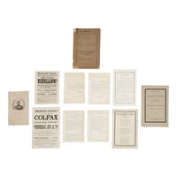 [Lincoln, Abraham]. A group of 19 photographs and imprints related to Lincoln, his assassination, and funeral.